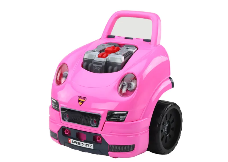 Warsztat Silnik Auto Do Rozkręcania Zestaw Majsterkowicza - Różowy