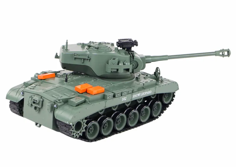 Czołg Leopard RC Zdalnie Sterowany Armata 1:18 - Szary