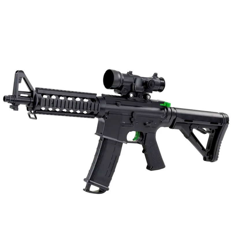 Karabin Szturmowy Na Kulki Wodne Hydrożelowe Celownik Okulary 86cm - Czarny