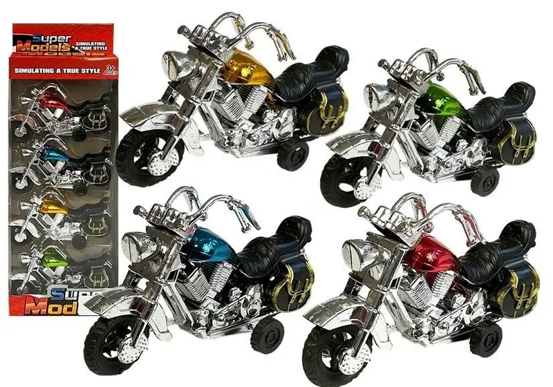 Zestaw Motocykli Z Naciągiem 4 Sztuki