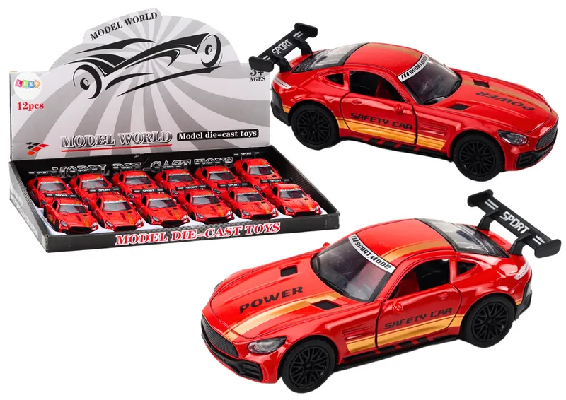 Auto Sportowe Samochód 1:32 Figurka Spojler Metal - Czerwona