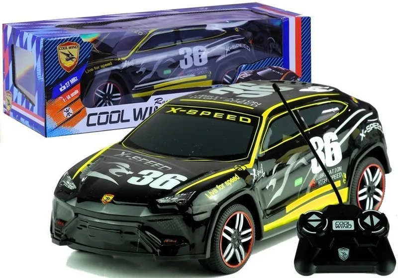 Auto Zdalnie Sterowane Sportowe Pilot R/C - Czarne