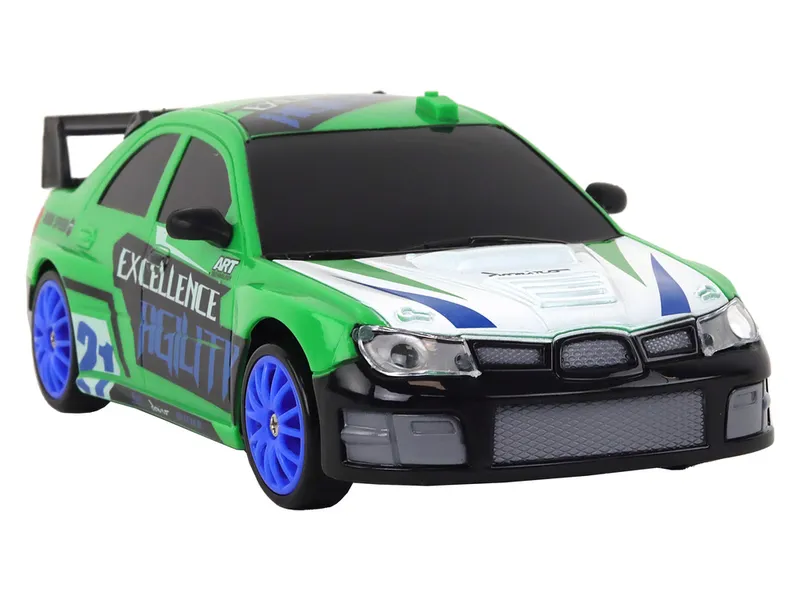 Autko Sportowe Zdalnie Sterowane R/C 1:24 Wymienne Koła - Zielone