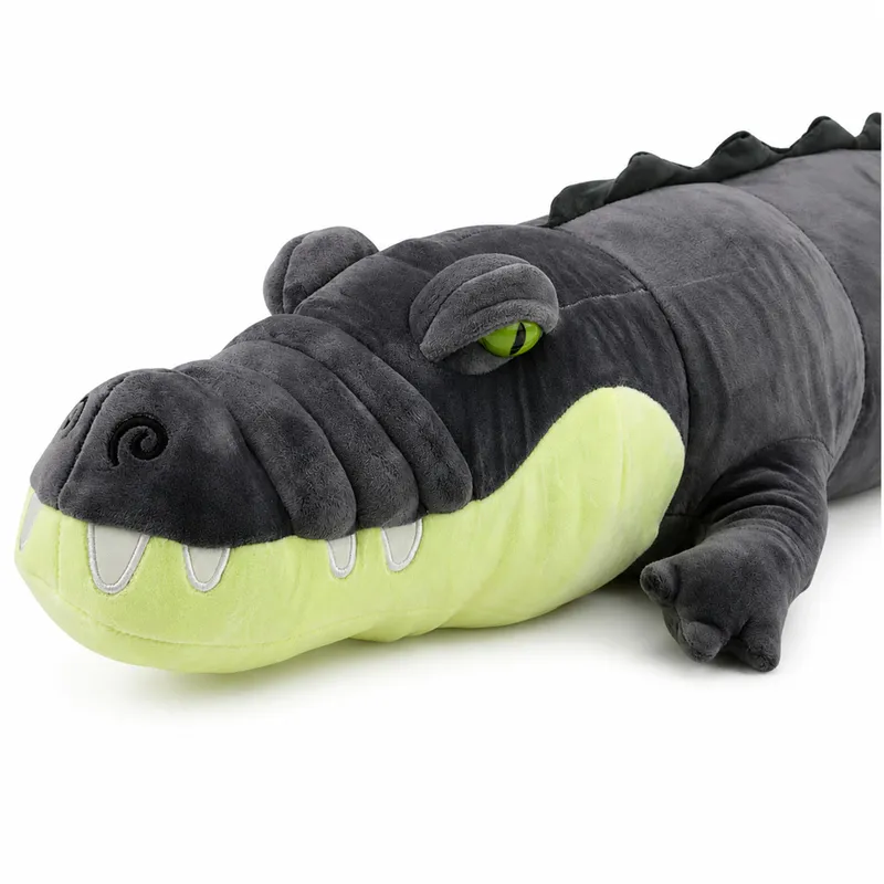 Pluszowy Krokodyl Maskotka Przytulanka Realistyczny 90 cm - Szary