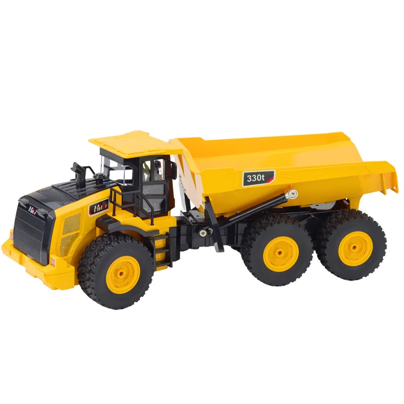 Wywrotka Transporter Zdalnie Sterowana RC Dźwięki 9CH 2.4G - Żółta