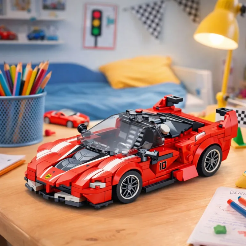 Klocki Konstrukcyjne Samochód Wyścigowy FXX-K 360 el - Czerwony