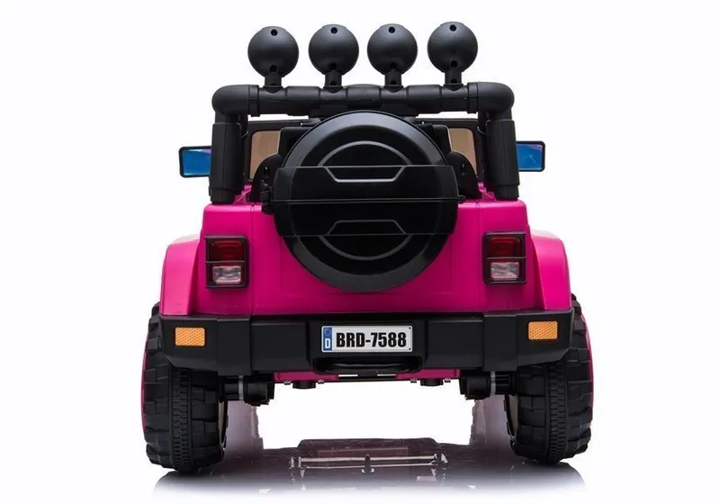 Auto Na Akumulator JEEP BRD-7588 Światła LED MP3 Pilot 4X4 - Różowy