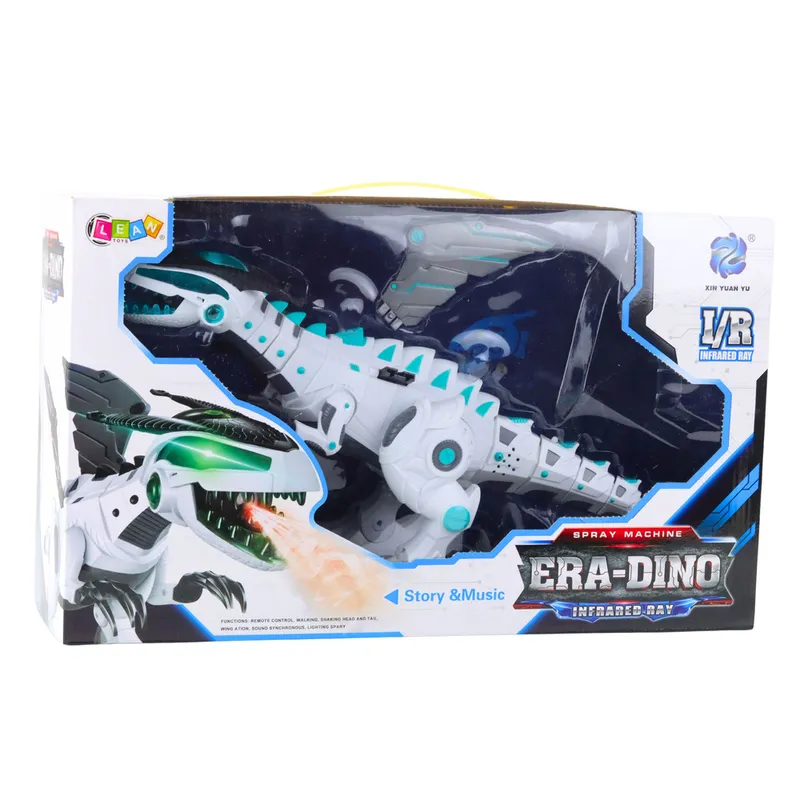 Robot Dinozaur Ze Skrzydłami Zdalnie Sterowany RC Światła Dźwięki - Biały