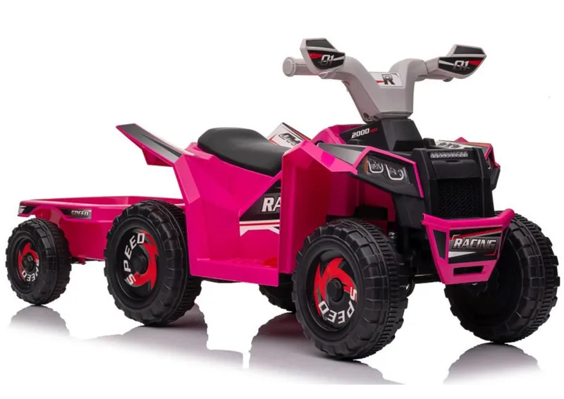 Quad Na Akumulator XMX630T Z Przyczepą - Różowy