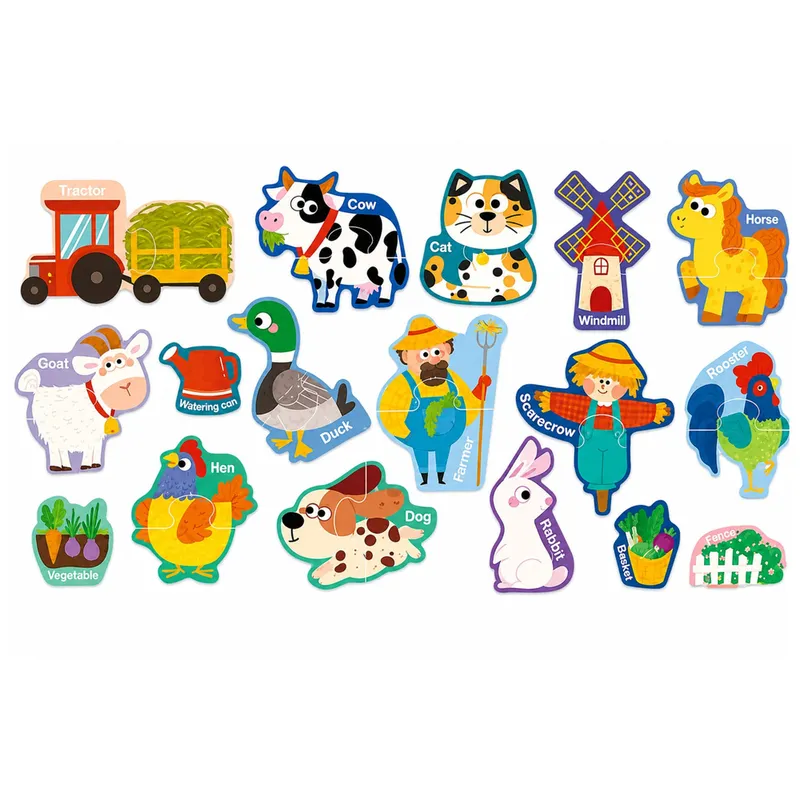 Puzzle Magnetyczne Zwierzęta Domowe Farma Magnesy Na Lodówkę Tablice 30 el