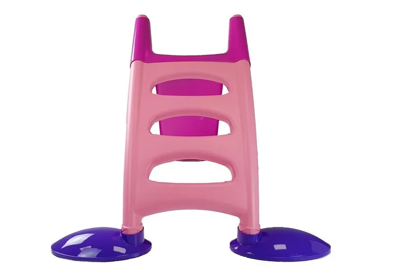 Zjeżdżalnia Ogrodowa Dla Dzieci 3-STOPNIOWA Drabinka 130cm 424 - Różowa