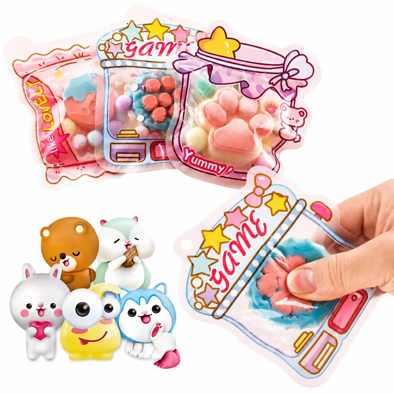 Zestaw Kreatywny Plastyczny Tworzenie Squishy Ozdobne Deserki Kwiatki DIY