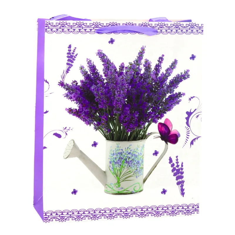 Torba Prezentowa Papierowa Lawenda 32 x 26 x 12 cm