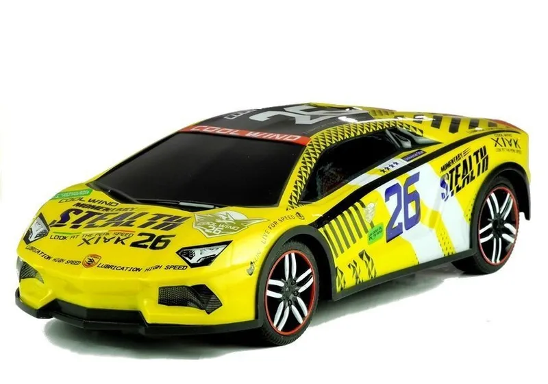 Auto Zdalnie Sterowane Sportowe Pilot R/C - Żółte