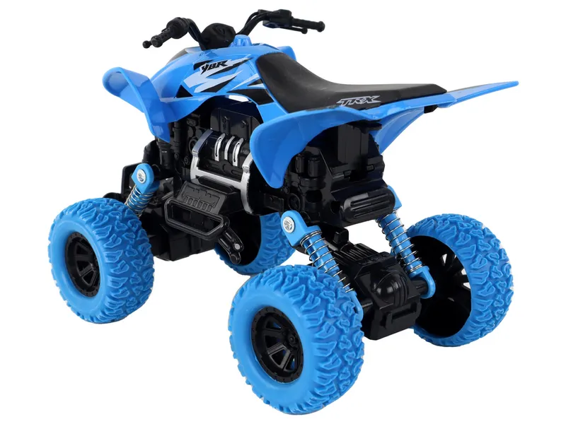 Pojazd Terenowy Pchacz Quad XC Gumowe Koła - Niebieski