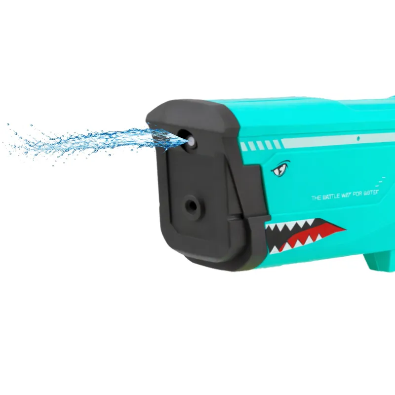 Elektryczny Karabin Pistolet Na Wodę Rekin 600 ml 8-10 m - Zielony