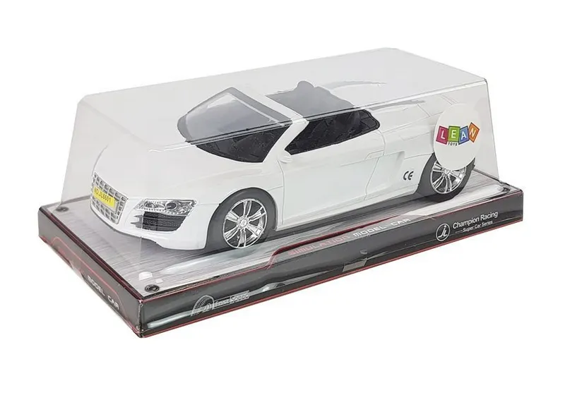 Autko Z Napędem Frykcyjnym Kabriolet 1:18 - Białe