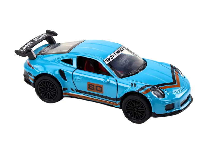 Auto Sportowe Samochód 1:32 Figurka Spojler Metal - Niebieska