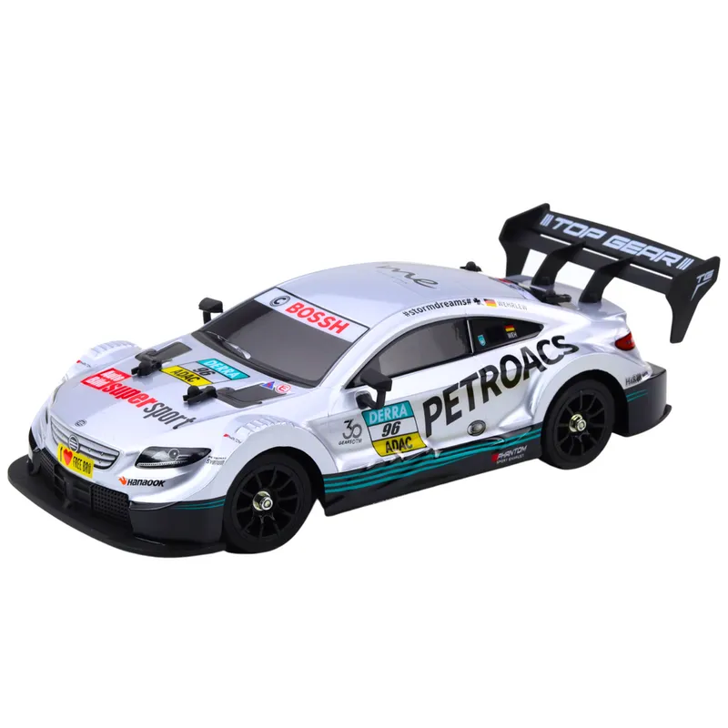 Samochód Wyścigowy Auto Do Driftu RC 30km/h 1:16 - Srebrne