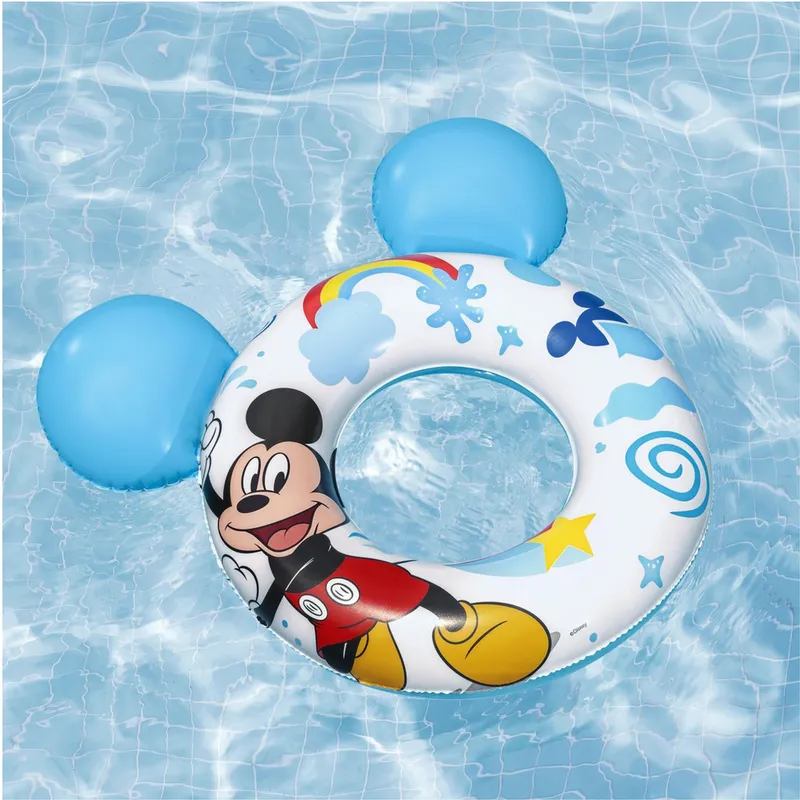 Koło Dmuchane Dla Dzieci Mickey Mouse Z Uszami Niebieskie BESTWAY 9102K