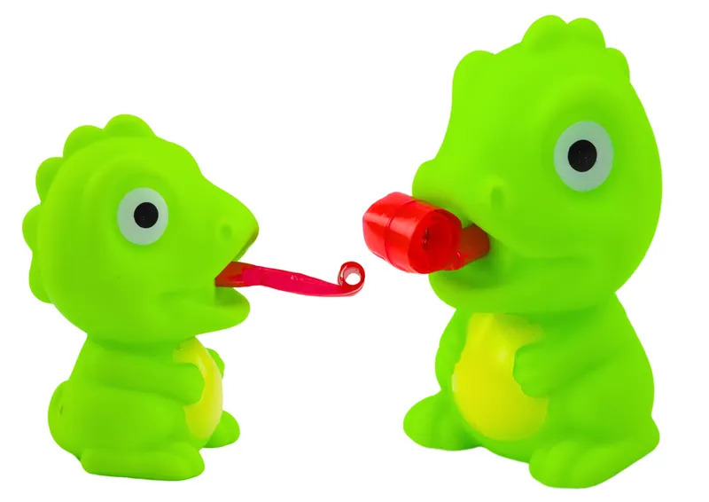 Dinozaur Gumowy Z Wysuwanym Językiem 8cm - Zielony