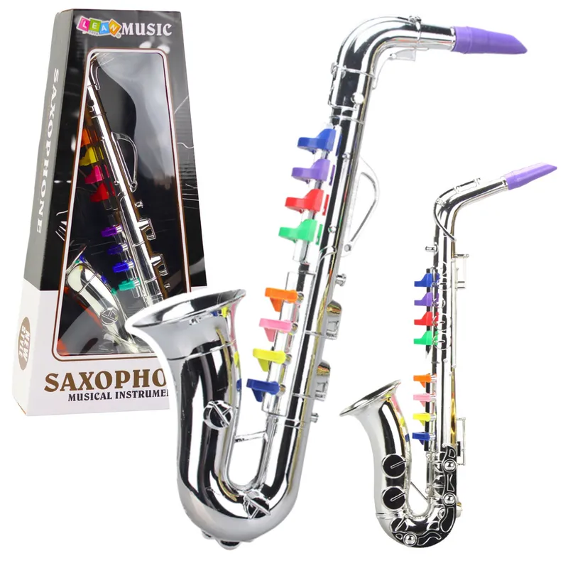 Instrument Muzyczny Dla Dzieci Saksofon Zabawkowy - Srebrny