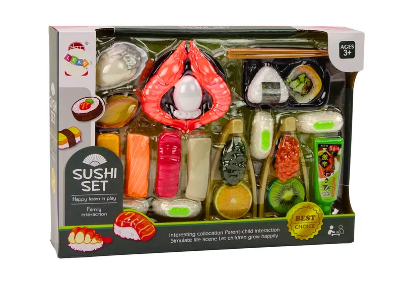 Zestaw Zabawkowy Do Sushi Akcesoria Krewetki Dla Dzieci 24 Ele
