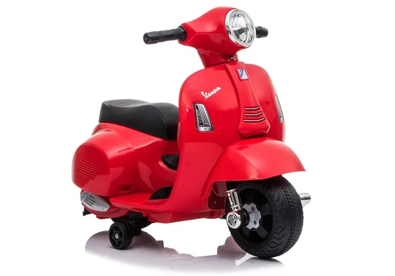 Skuter Na Akumulator Vespa GTS 300 Mini Dla Dzieci Światło LED - Czerwony
