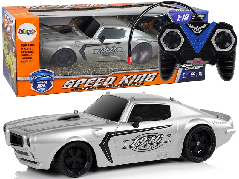 Auto Sportowe R/C 1:18 Champion Pilot - Srebrne