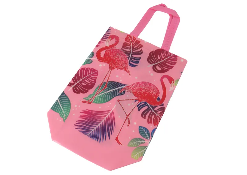 Torba Prezentowa Flamingi 30,5cm X 24,5cm X 10cm - Różowa