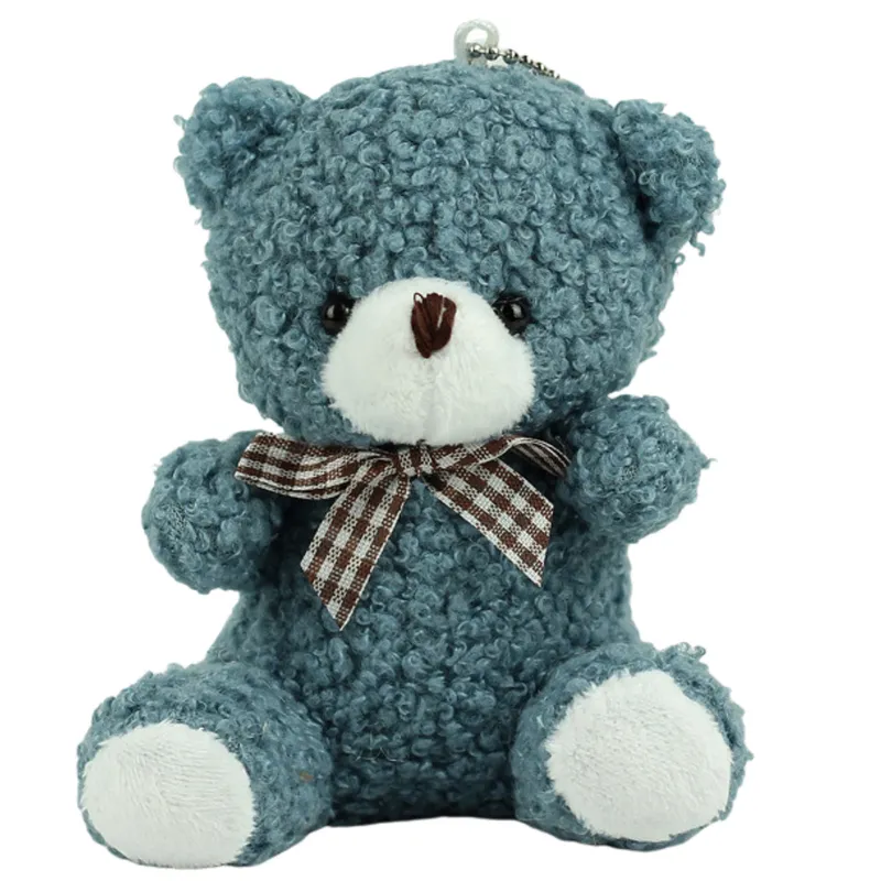 Miś Pluszowy Brelok Zawieszka Ozdoba 8cm - Granatowy