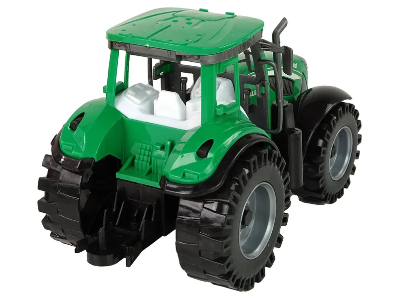 Traktor Z Czerwoną Przyczepką Napęd Frykcyjny - Zielony