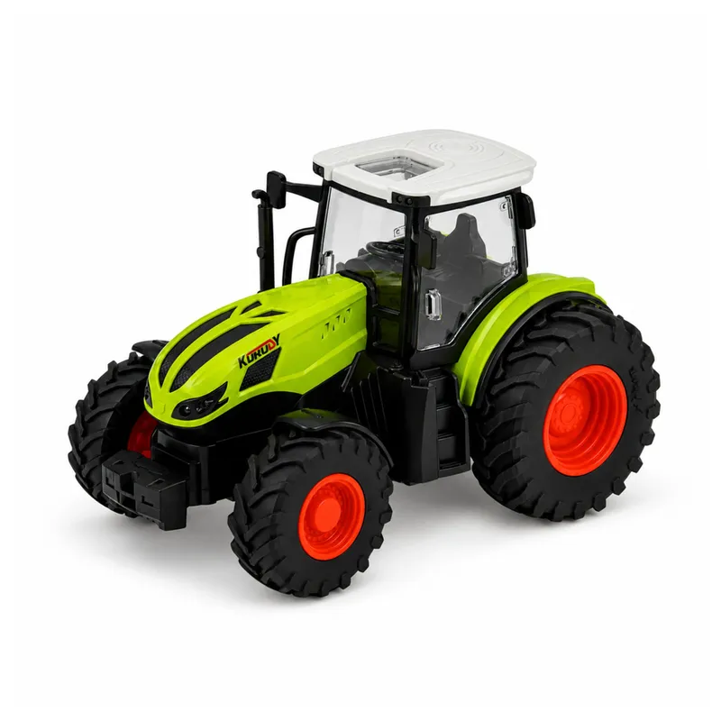 Traktor Rolniczy Z Przyczepa Wywrotką Zdalnie Sterowany RC Światła 1:24