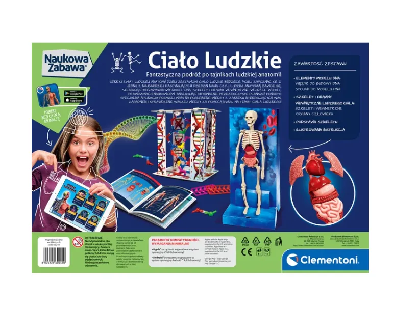Naukowa Zabawa Ciało Ludzkie Język Polski CLEMENTONI 60249