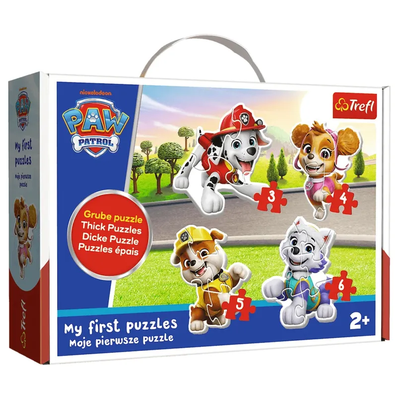 Puzzle - Baby Classic (3, 4, 5, 6) - Kochane Pieski - Psi Patrol - TREFL 36136