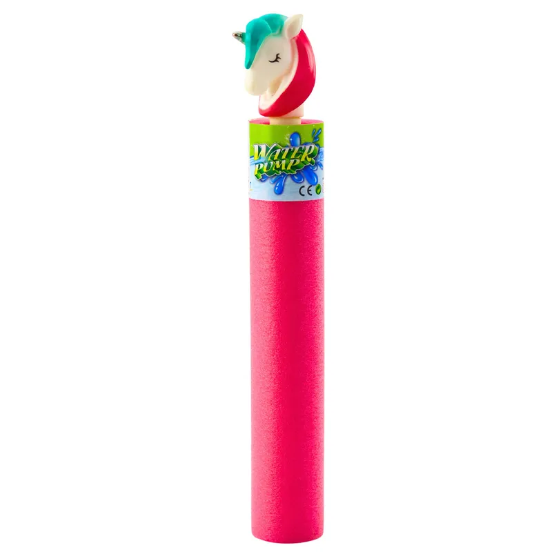 Piankowa Broń Pompka Pałka Na Wodę Jednorożec Różowa Fioletowa 35 cm