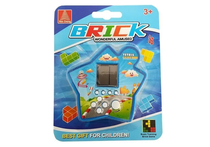 Gra Elektroniczna Kieszonkowa Brick - Niebieska