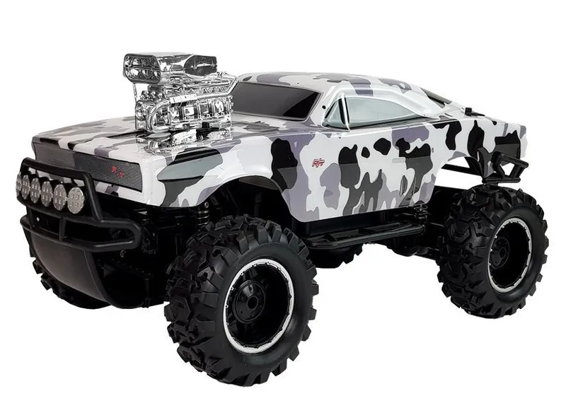 Auto Terenowe Zdalnie Sterowane 2.4G 4X4 Moro - Biało-Czarne