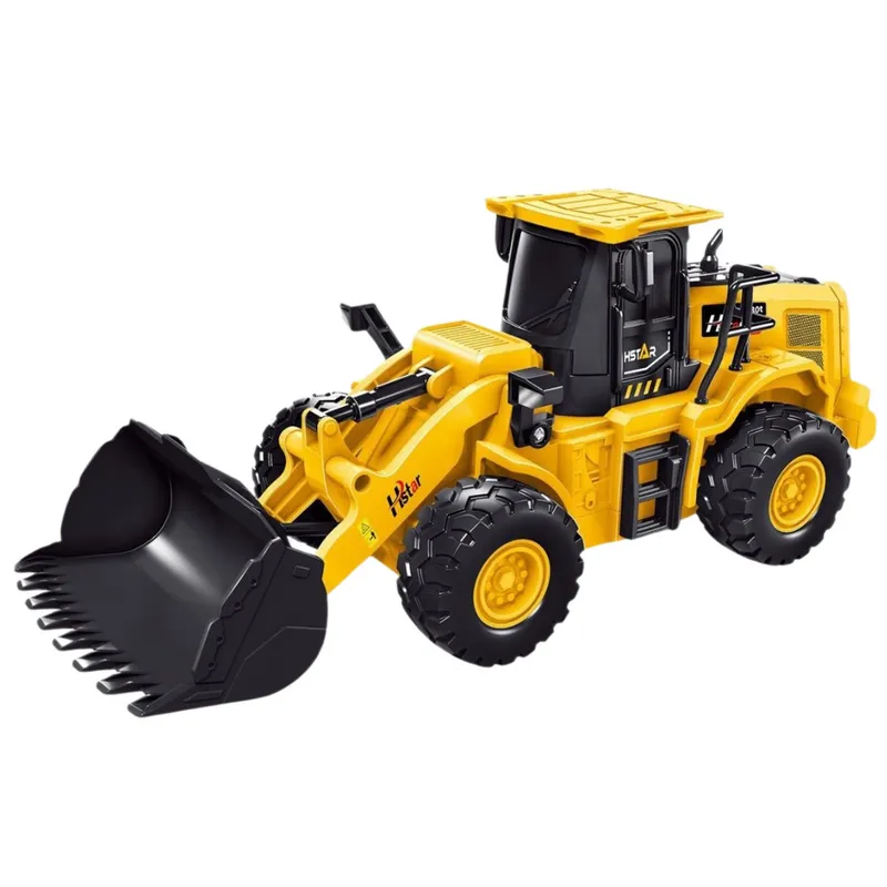 Koparka Buldożer Zdalnie Sterowany RC 2.4G 6CH - Żółty