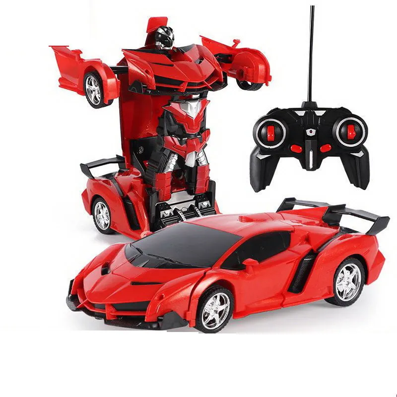 Auto Robot 2w1 Pilot R/C Światło Dźwięk Drift - Czerwony