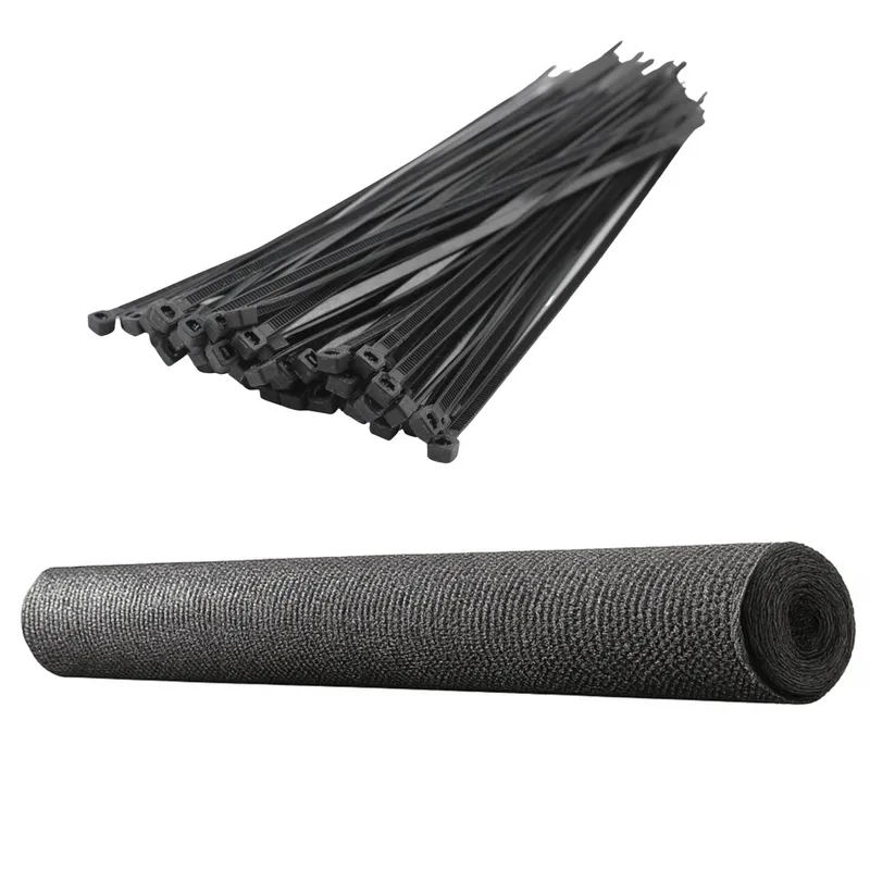 Siatka Cieniująca Na Ogrodzenie Płot Maskująca 1.5m 50m 140g/m² - Szara