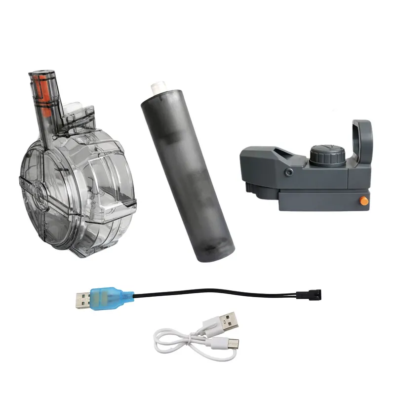 Elektryczny Pistolet Karabin Na Wodę Zasięg 11 m - Czarny