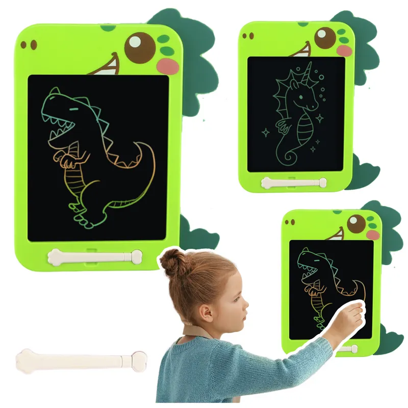 Znikopis Tablica Do Rysowania Pisania LCD Rysik Dinozaur - Zielony