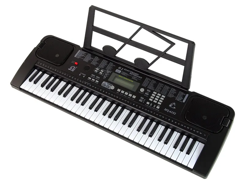 Keyboard Z Mikrofonem Instrument Muzyczny - Czarny