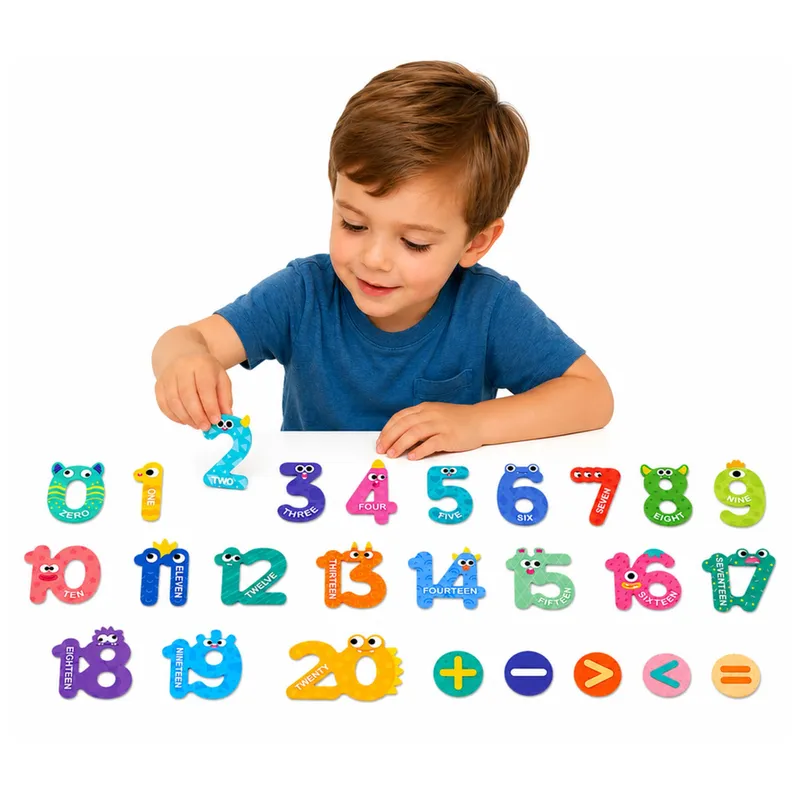 Puzzle Magnetyczne Działania I Liczby Działania Magnesy Edukacyjne 26 el