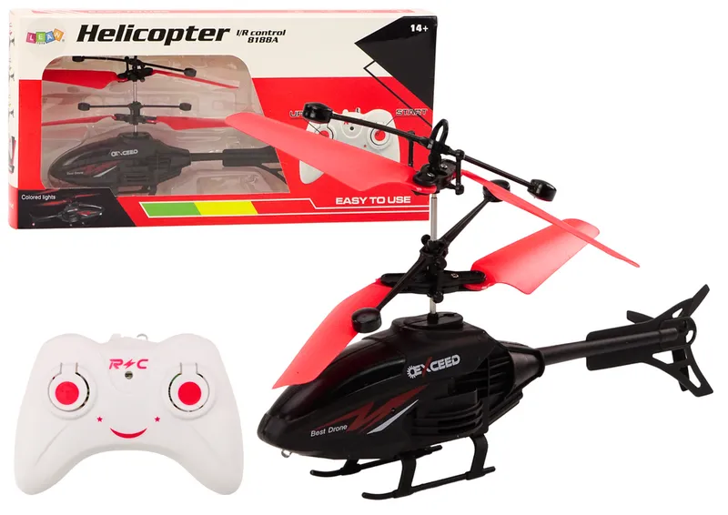 Helikopter Zdalnie Sterowany RC Żyroskop - Czerwony