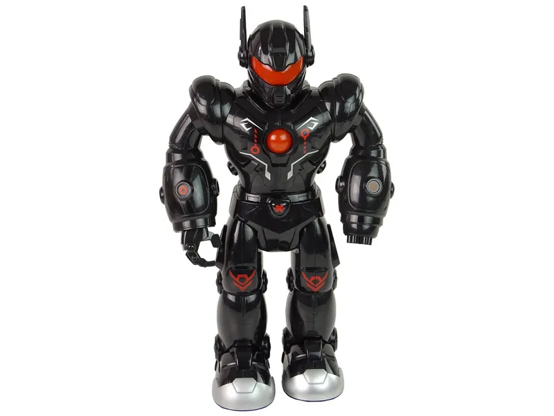 Robot Interaktywny Chodzi Dźwięk Świeci - Czarny