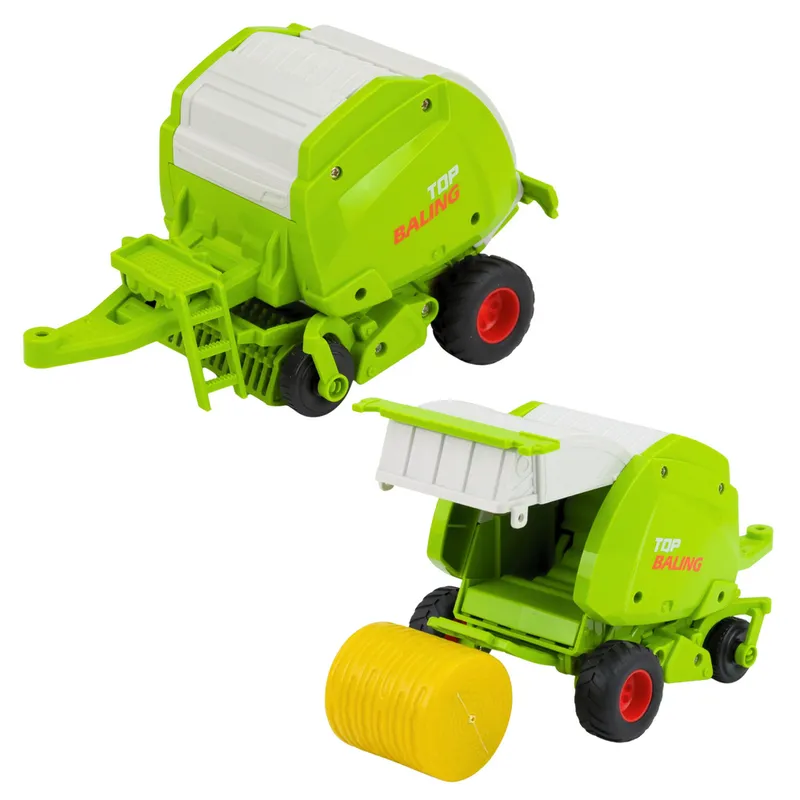 Traktor Rolniczy Farmerski Zdalnie Sterowany RC Z Prasą Do Balotów 1:24