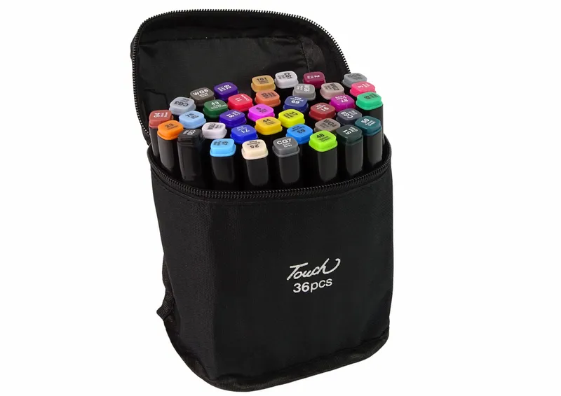 Zestaw Pisaków Markerów Touch PRO 36 szt Torba Markery Alkoholowe