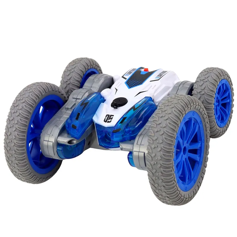 Autko Kaskaderskie Zdalnie Sterowane RC Światła Dym Drift 360° - Niebieski